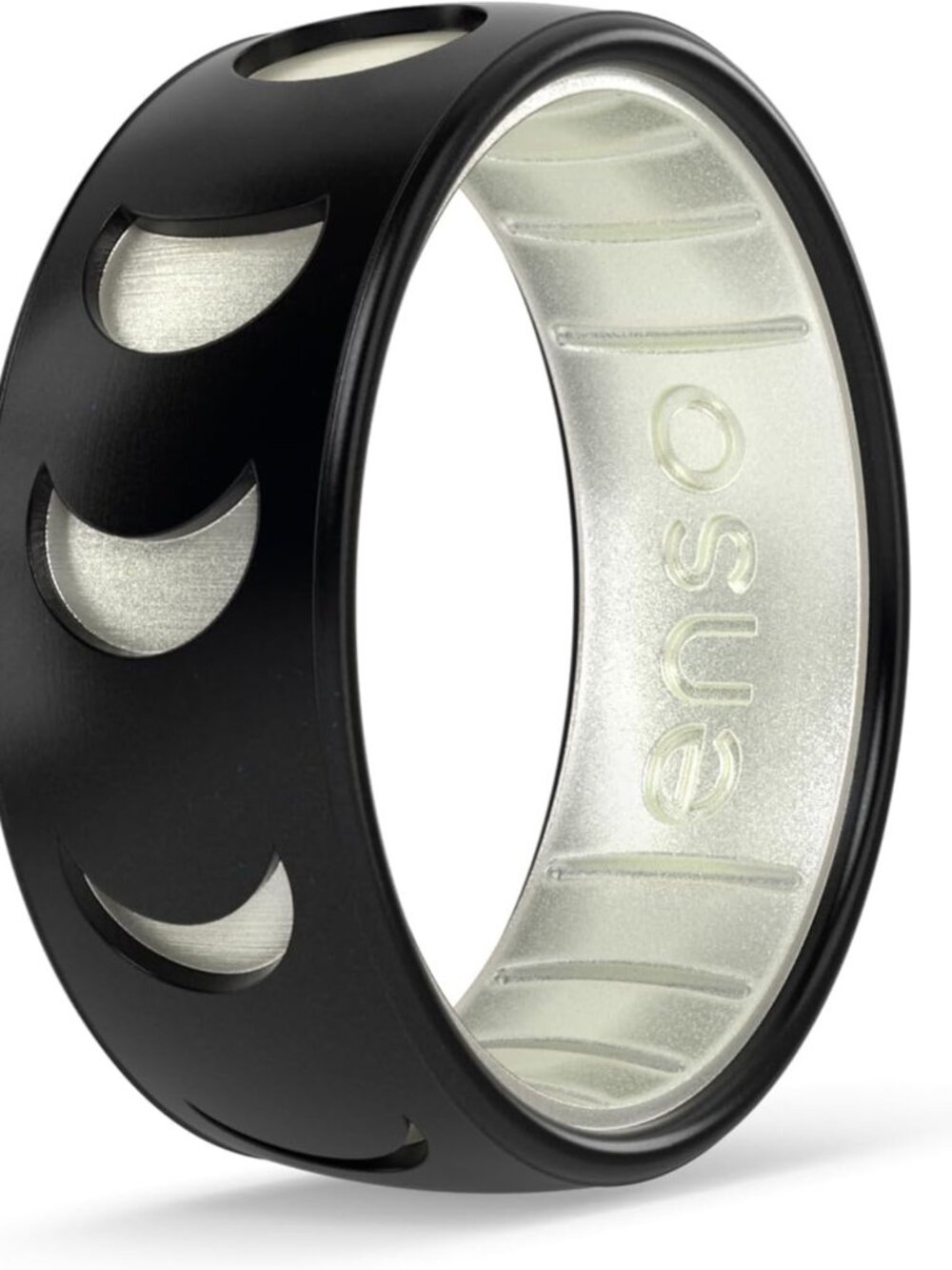 Stylish Etched Silicone Rings - Space Collection, Comfortable & Flexible Design
